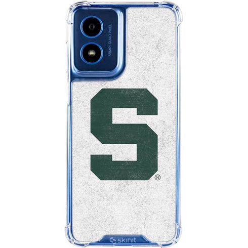 Michigan State University Spartans Mean Green S Moto G 5G (2024) Clear Case